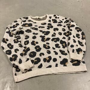 vintage y2k loft leopard print sweater